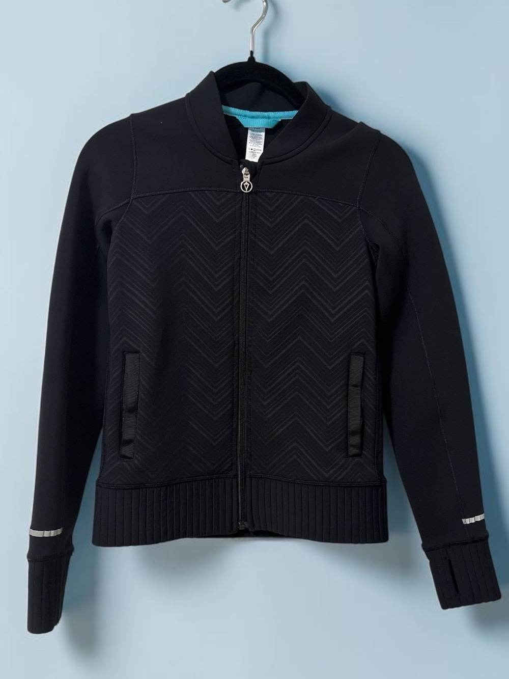 IVIVVA (10) Running Jacket Lululemon Full Zip Pockets Reflective Panels Youth